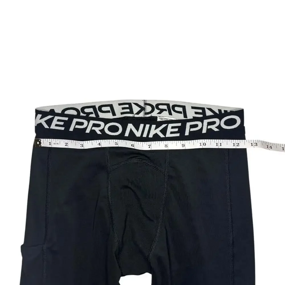 Nike Pro Dri-FIT Boys Compression Tights with Pocket Black Size XL